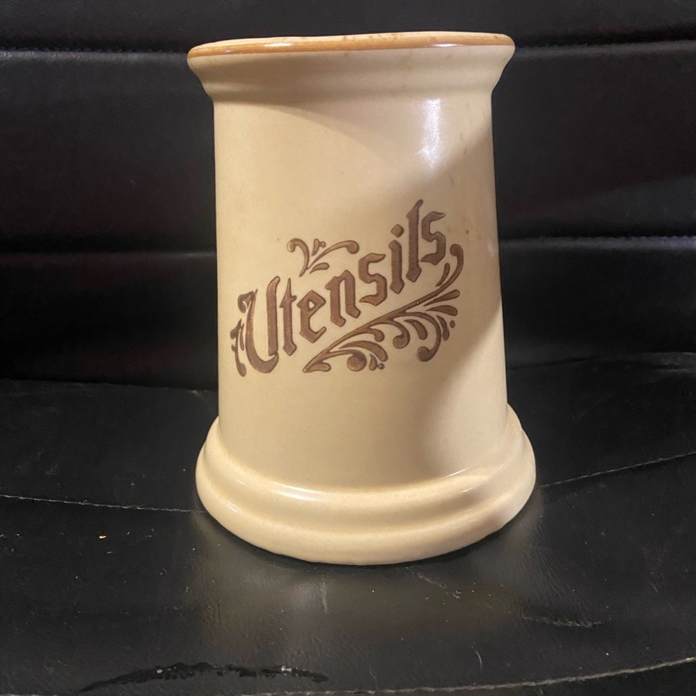 VINTAGE UTENSILS CONTAINER pfaltzgraff